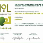 Medalje "Extra Gold" për anëtaren tonë "Shkalla Olive Oil"