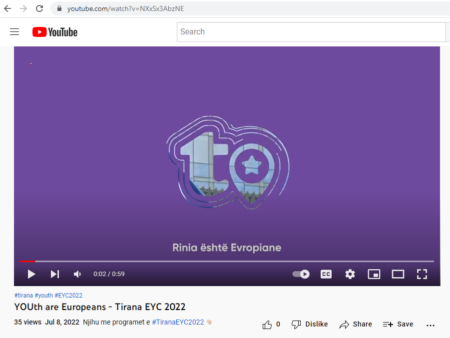 Tirana European Youth Capital 2022